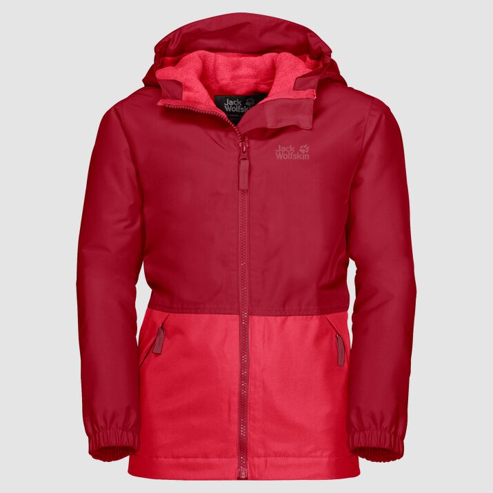 Jack Wolfskin Kids Snowy Days Waterproof Jacket Red 271856UNI